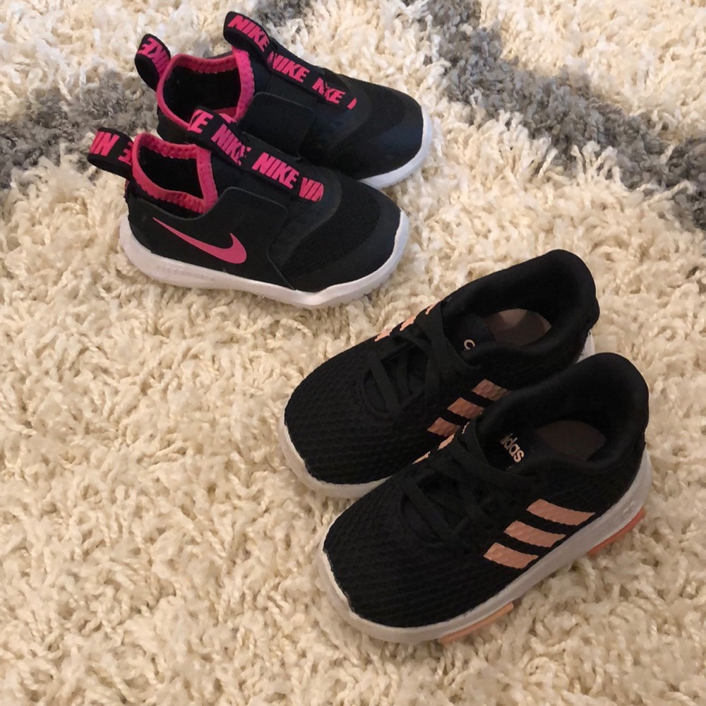 Nike and adidas shoes